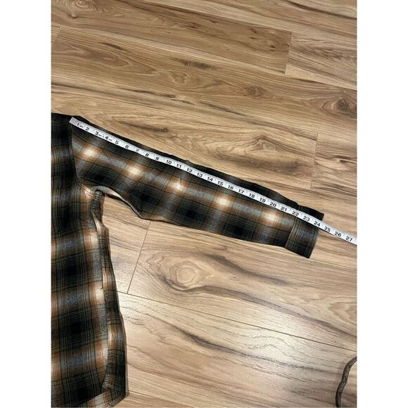 Tailor Vintage NWT evergreen lodge Plaid Long Sleeve Men Button Down Shirt sz S - Picture 7 of 8